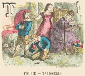 T: Felső — Gobelin alkotó: French School