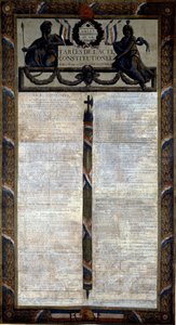Az 1793. évi alkotmánytörvény táblázata alkotó: French School