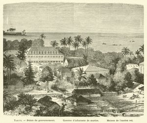 Tahiti (metszet) alkotó: French School