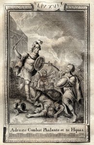 Telemaque legyőzi Hippist – Monnet 1798-as metszete Francois de Salignac de La Mothe-Fenelon dit Fenelon „Les Aventures de Telemaque, fils d