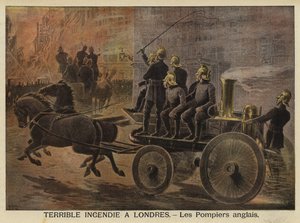 Szörnyű tűzvész Londonban, 1897 alkotó: French School
