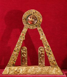 Nagy Károly A (742-814) (arany, zománc, gyöngy és drágakövek)