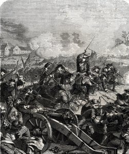 A landeni vagy neerwindeni csatát a mai Belgium területén vívták 1693. július 29-én a kilencéves háború alatt (metszet) alkotó: French School