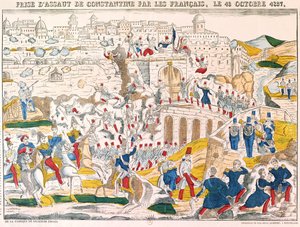 Konstantin elfoglalása a franciák által 1837. október 13-án alkotó: French School