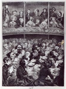 A Claque akcióban, 1830-40 körül alkotó: French School