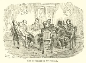 A prágai konferencia (metszet) alkotó: French School