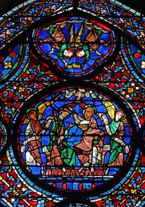 A Szűz megkoronázása a koronát szállító angyalokkal (w42) alkotó: French School