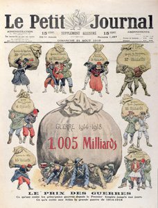 A háborúk költsége a napóleoni időszaktól az első világháborúig, a Le Petit Journal címlapja, 1919. augusztus 31.