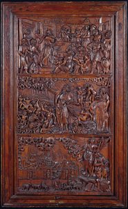 The Credo, Panel IV: The Remission of Sins, Ezékiel vízió a száraz csontokról és St. Johns Vision of Jeruzsálem, 1587 (fa) (lásd még: 414036-8)
