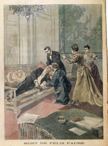 Felix Faure halála (1841-99) a Le Petit Journalból, 1899. február 26. alkotó: French School