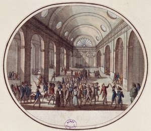 Huszonegy girondista képviselő halála, 1793. október 31. (10 Brumaire, 2. év) alkotó: French School