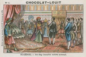 Az Algír Dey sértegeti Algériát, a francia konzult alkotó: French School