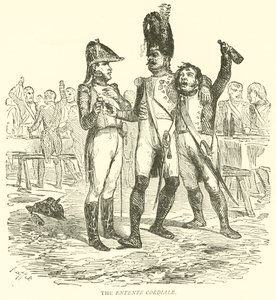 Az Entente Cordiale (metszet) alkotó: French School
