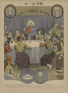 Az Eucharisztia (színes litó) alkotó: French School