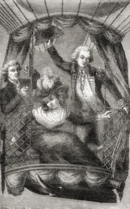 Az első léggömbemelkedés Angliában, 1784. szeptember 15., Fulgence Marion 