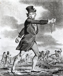 „Az igazság és a szabadság barátja”, jakobinus karikatúra a Nap Jakobin-ellenes Társaságáról, 1795 alkotó: French School
