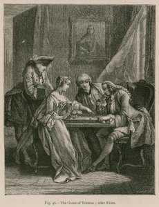 The Game of Trictrac; Eisen után alkotó: French School