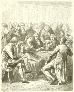 A Girondins otthonában, Madame Rolandban alkotó: French School