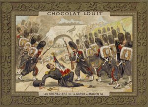 A gárda gránátosai a magentai csatában, 1859