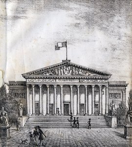 The House of Deputes – "Alphabet Picturesque des Monumens de Paris" 1840 körül (metszet) alkotó: French School