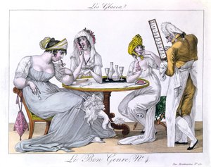 The Ice Cream, plat 4, Le Bon Genre, Párizs, 1827 alkotó: French School