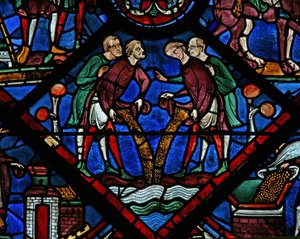 A József ablak: A bőség egyiptomi évei (w41) alkotó: French School