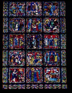 Krisztus élete, Újszövetségi ciklus, az ablak alsó fele, 1145-50 körül alkotó: French School