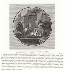 A Marquis de Lafayette Madame Baillynek udvarol alkotó: French School