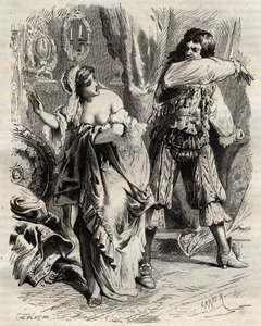 Montespan márki, Louis Henri (Louis-Henri) de Pardaillan de Gondrin (1640-1691) Rochechouart Mortemart (vagy Madame de Montespan) (1640-1707) pofon vágta feleségét, Montespan (Francoise Athenais) márkinét. Ki parancsára megtagadta tőle alkotó: French School