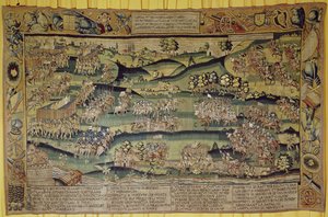 A két hadsereg találkozása a jarnaci csatában, 1569. március 13. alkotó: French School