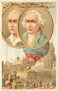 A Montgolfier testvérek (chromolitho) alkotó: French School