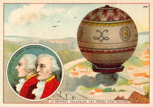 A Montgolfier Brothers első ballonos emelkedése alkotó: French School