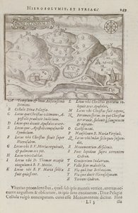 Az Olajfák hegye, Jeruzsálem, az Itinerarium Hierosolymitanumból, J. Cotovico, 1619 alkotó: French School