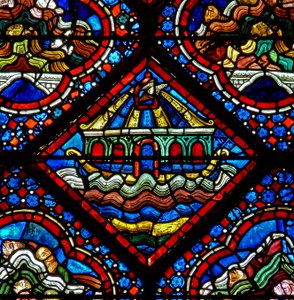 A Noé ablaka: a galamb kiszabadul a bárkából (w47) alkotó: French School