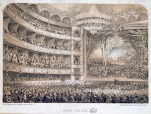 A párizsi Opera Comique, 1850-60 alkotó: French School