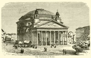 Pantheon Rómában (metszet) alkotó: French School