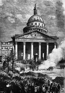 A Párizsi Panthéon, mint a Párizsi Kommün főhadiszállása, a XIX. század végén alkotó: French School