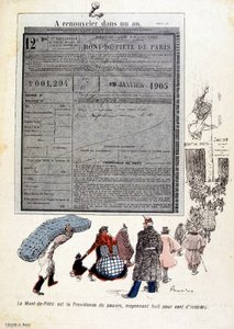 A jámbor hegy: A jámborság-hegy a szegények gondviselése, nyolcszáz százalékos érdekből – a „Vajtányérban” n¡du 1905.03.06. alkotó: French School