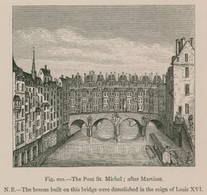 A Pont St. Michel; Martinet után alkotó: French School