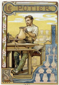A Potter - chromo. alkotó: French School