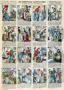 A táplálkozási hamisítás fő formái, 1883 körül alkotó: French School