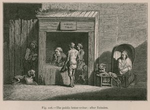 A nyilvános levélíró; Boissieu után alkotó: French School