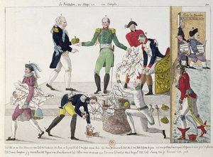 A Francia Birodalom helyreállítása Waterloo után, 1815 alkotó: French School