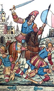 A forradalmár Jeanne of Arc alkotó: French School