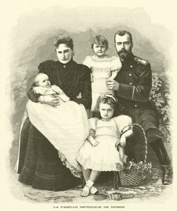 Az orosz császári család (metszet) alkotó: French School