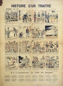 Egy áruló története, Dreyfusard-ellenes rajzfilm és dallap alkotó: French School