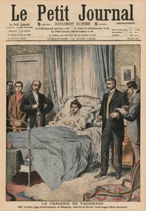 Vaugirard tragédiája, Marguerite Steinheil megkérdőjelezése, a „Le Petit Journal” első borítójának illusztrációja, Illustre, 1908. június 14.