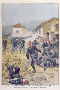 A török-görög háború, a Le Petit Journalból, 1897. május alkotó: French School