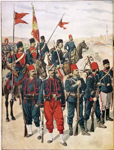 A török hadsereg a balkáni háború alatt, 1912-13 alkotó: French School