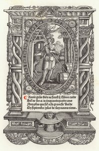 Az ember tizenkét kora: szeptember (litho) alkotó: French School